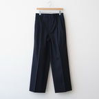 LIGHT WOOL MAX GABARDINE TWO-TUCK SLACKS #TOP BLACK [A26SP09MG]