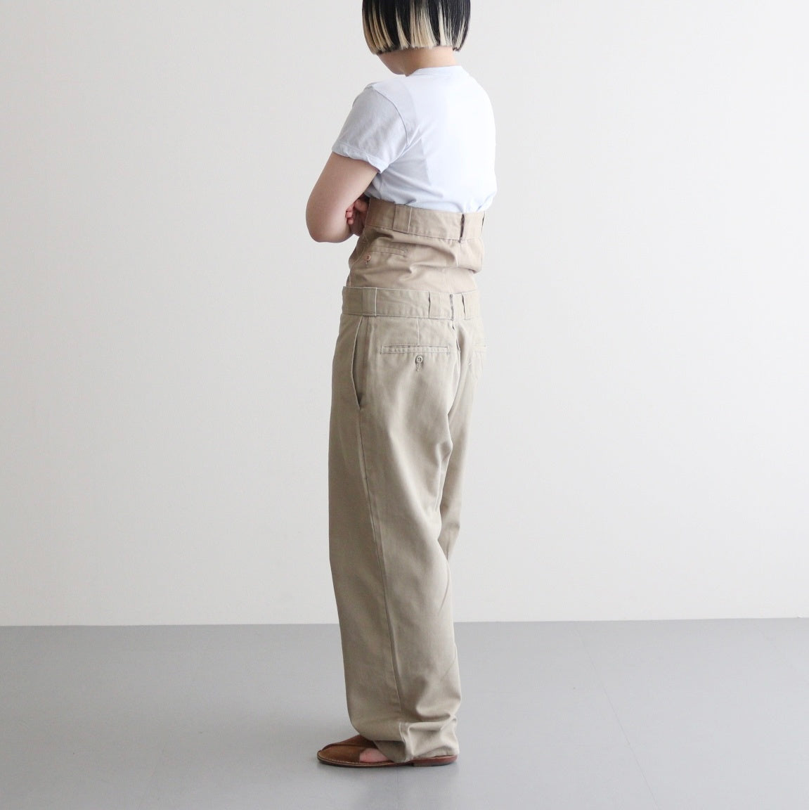 W WAIST CHINO PT #BEIGE A [Q25A-T064]