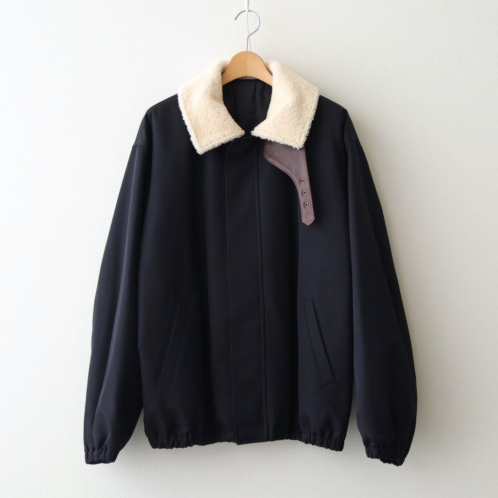 MOUTON COLLAR PADDED JACKET #DARK NAVY [ST.1377]