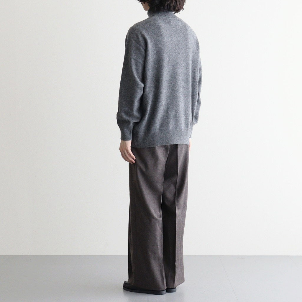 EXTRA FINE WOOL KNIT TURTLE NECK LS #GREY [ST.1635]