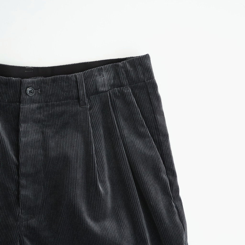 Suvin Corduroy Wide Straight Trousers #GRAY [GU263-40213B]