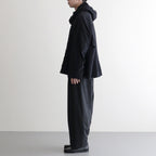 FSHGPT - ウールシーチング ・ ガーメントウォッシュ イージーパンツ #91 Dark Grey top [SN_FR1604PF]