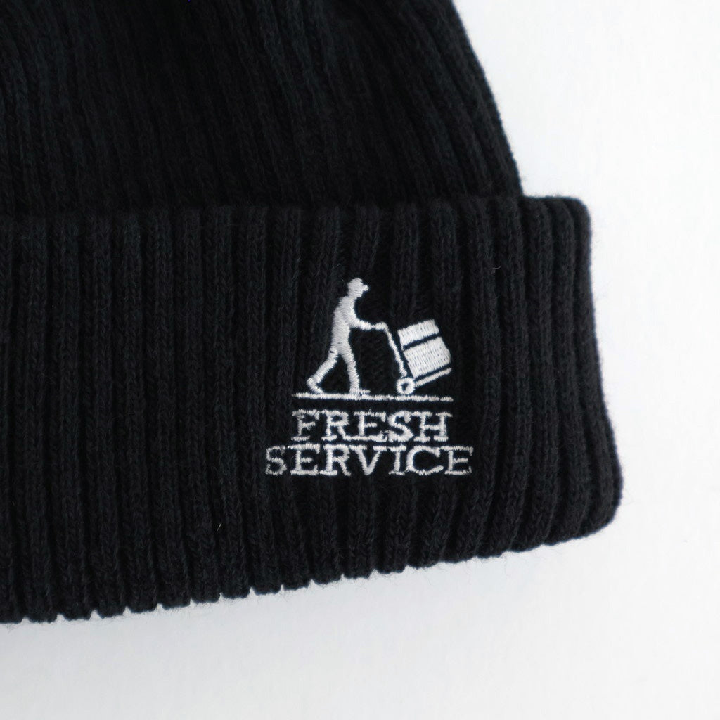 THERMAL RIB KNIT WATCH CAP #BLACK [FSP254-90069]