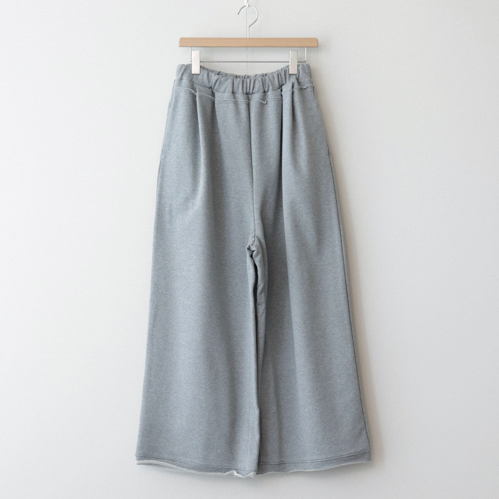 Wide SW pants #HEATHER GRAY [D124-P842]