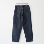 HARD TWIST DENIM WIDE PANTS #INDIGO [A00P03DM]