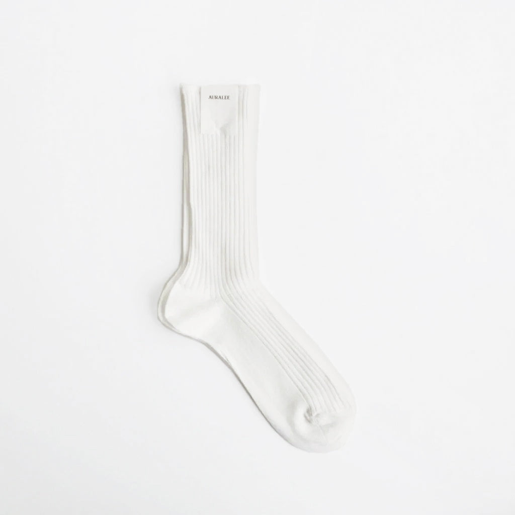 GIZA HIGH GAUGE SOCKS #WHITE [A00S02SX-M]
