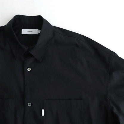 Solotex Twill L/S Oversized Box Shirt #BLACK [GM243-50324B]