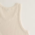 ORGANIC SOFT RIB TANK TOP #IVORY [A25ST02OT]