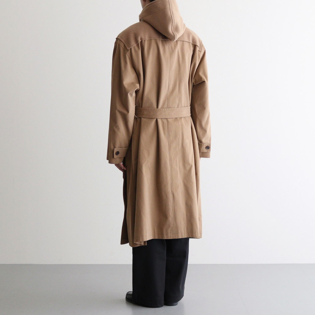 BROKEN DUFFLE COAT #BEIGE [YK23FW0520C]