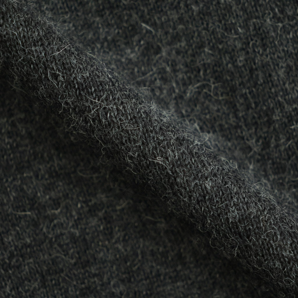 Baby Alpaca V-neck Sweater #Charcoal [YK26FW01379S]