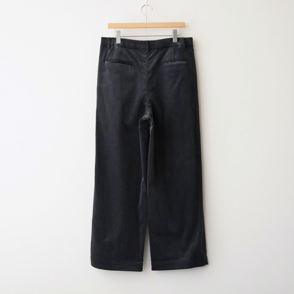Suvin Corduroy Wide Straight Trousers #GRAY [GU263-40213B]