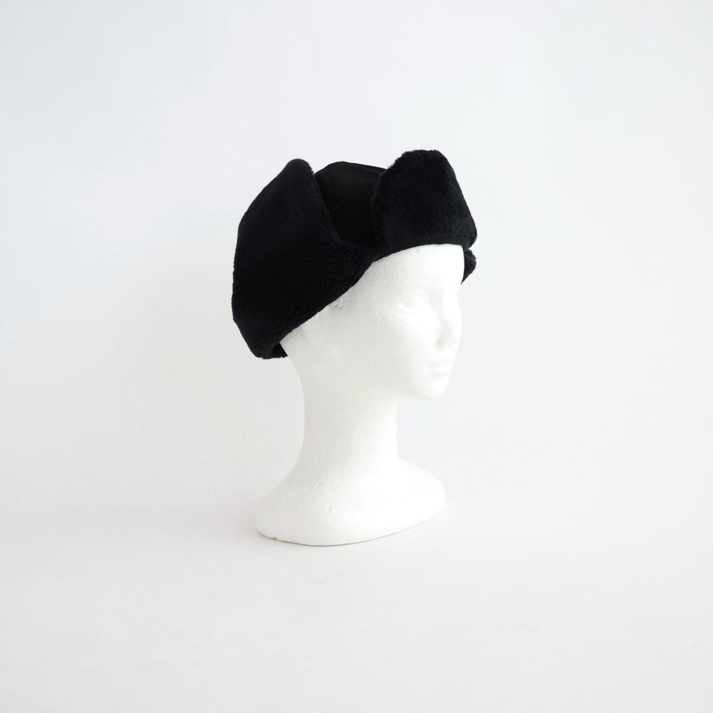 DRY WOOL BOMBER CAP #BLACK [NO.301382]