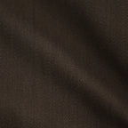 REVERSIBLE WOOL TWISTED TWILL / SHEEP LEATHER HALF COAT #BROWN CHAMBRAY × BLACK [A26AC01AN]
