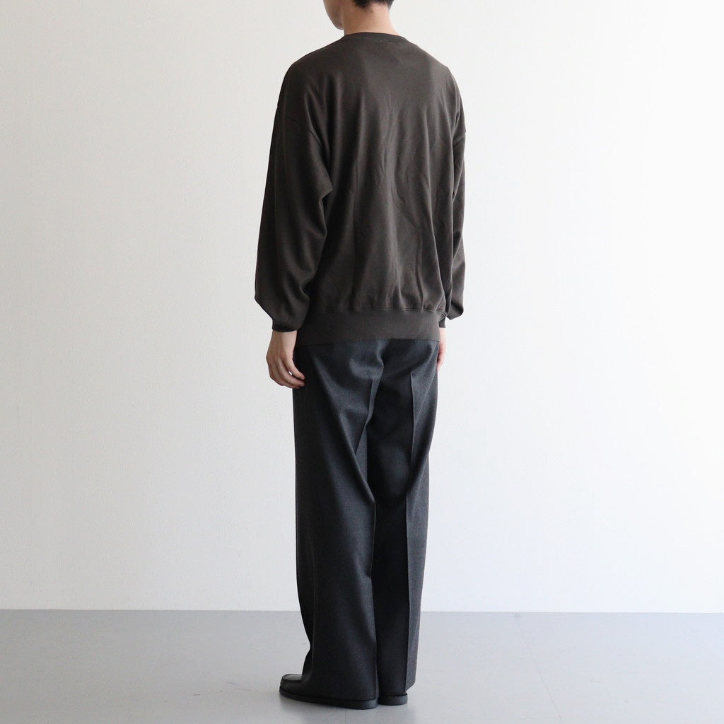 SUPER HIGH GAUGE SWEAT P/O #DARK BROWN [A25AP02CU]