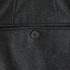 WOOL FULLING FLANNEL ONE-TUCK SLACKS #TOP CHARCOAL [A26AP03CF]