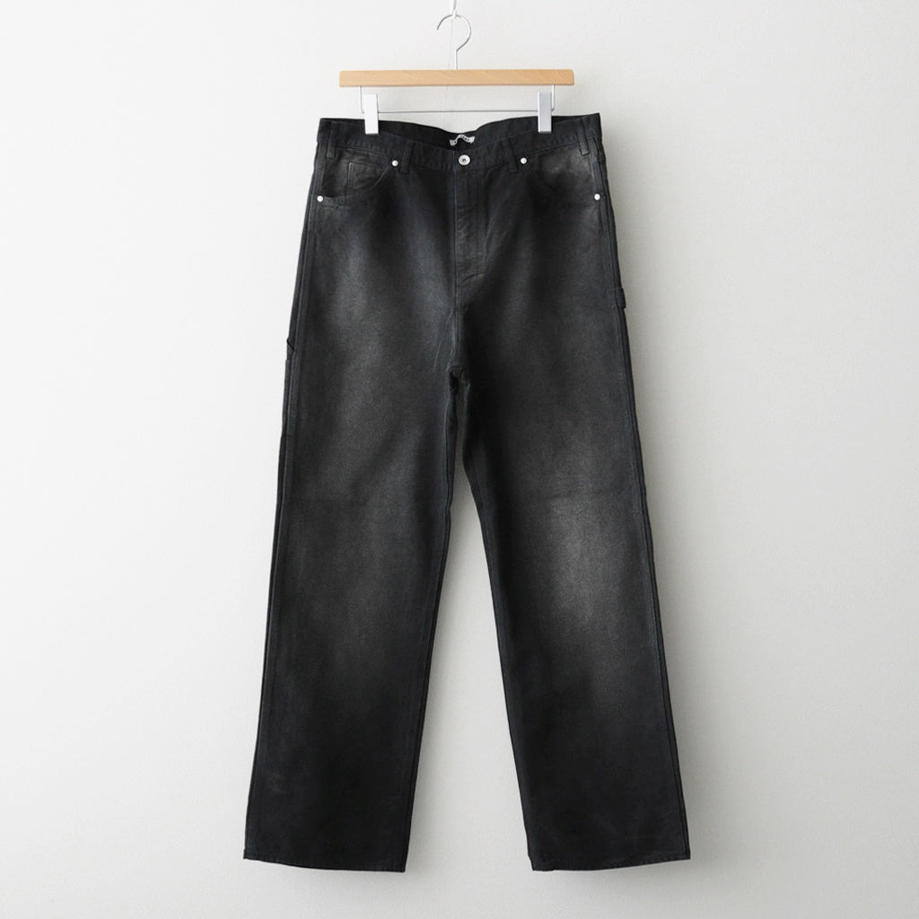 PRODUCT DYED ORGANIC COTTON DUCK PAINTER PANTS #FADED BLACK [A25AP03CD]
