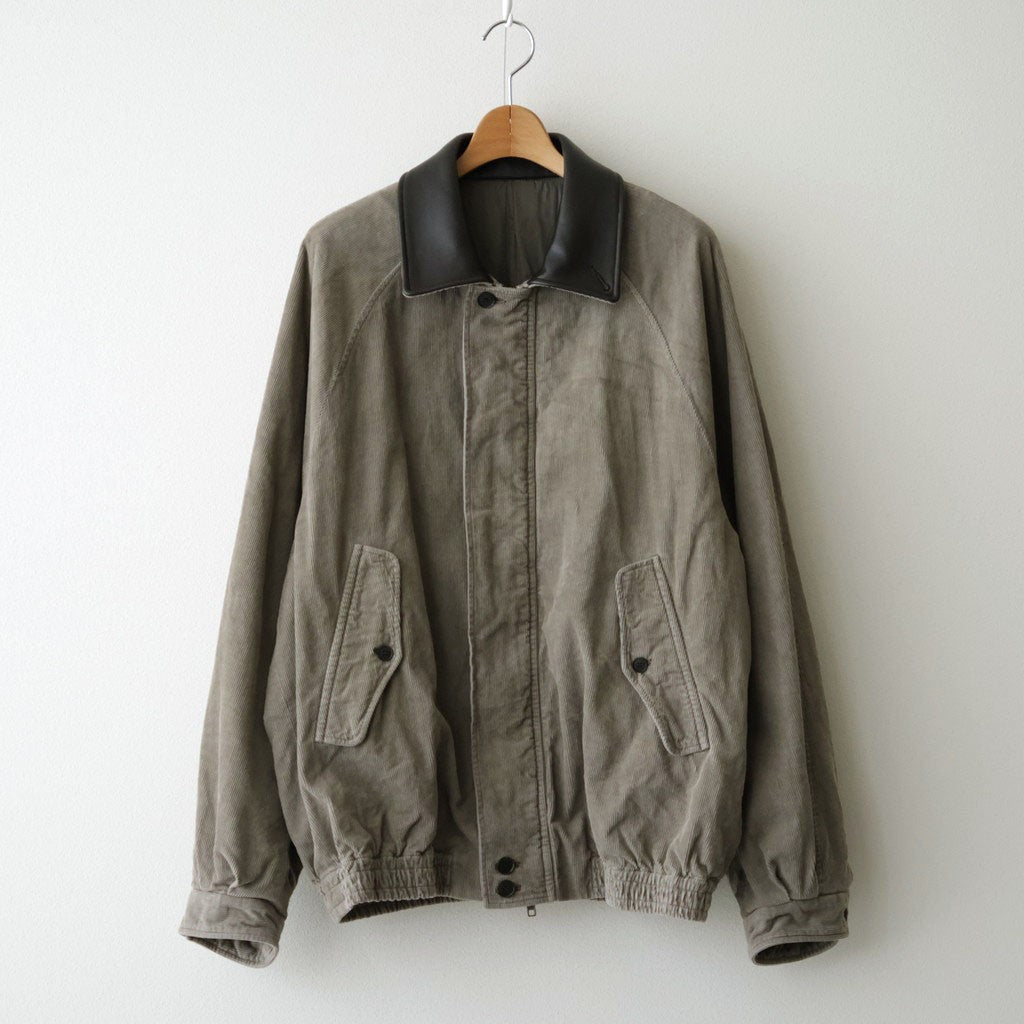 VINTAGE CORDUROY ZIP JACKET #TAUPE [ST.1581]