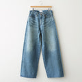 FADED MODERN DENIM PANTS WIDE CUT #FADED INDIGO [25330402]