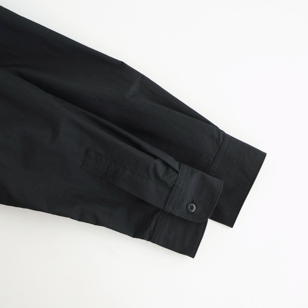 綿ナイロンウェザー L/S シャツ #BLACK [HQ-B013-051]
