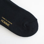 綿パイル刺繍ソックス #BLACK [HQ-K501-051]