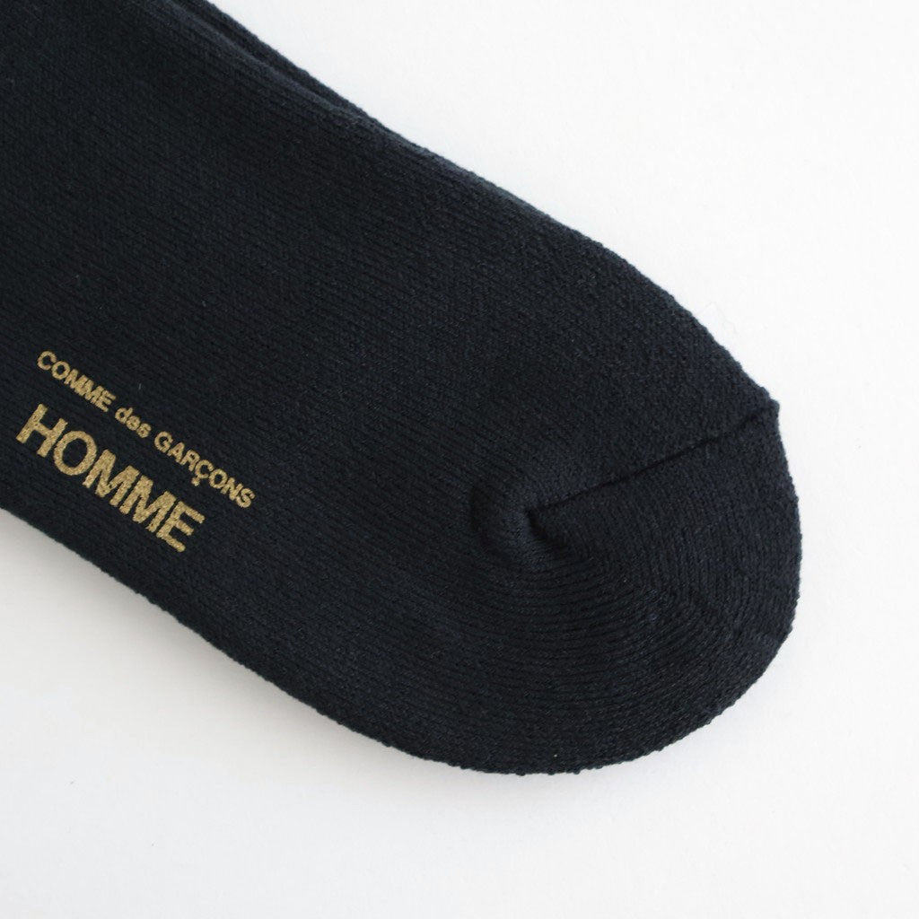 綿パイル刺繍ソックス #BLACK [HQ-K501-051]