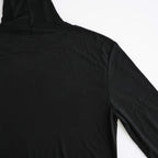 MODAL SILK JERSEY TURTLENECK PULLOVER #BLACK [KKAGLW0012]