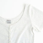 Cotton Henry Neck #LT.GREY [I26SS-BC11]