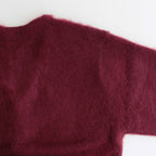 MOHAIR CARDIGAN #BURGUNDY [H2302-K012]