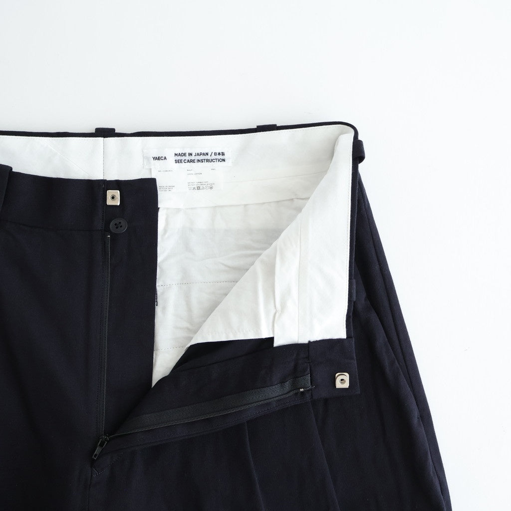 Chino Trousers - Two Tuck Straight #NAVY [11061601]