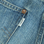 FADED MODERN DENIM PANTS WIDE CUT #FADED INDIGO [25330402]