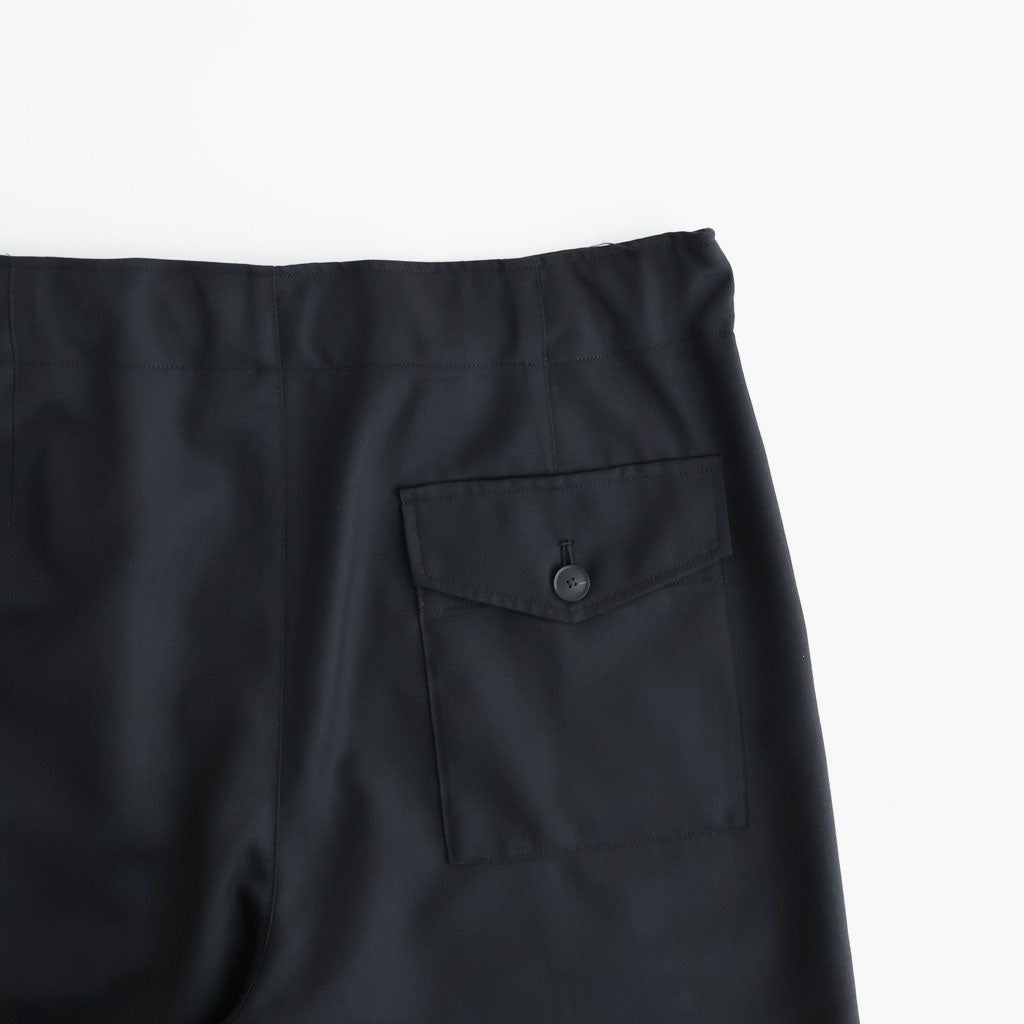 WOOL HERRINGBONE CARGO PANTS #BLACK [A26SP02CH]