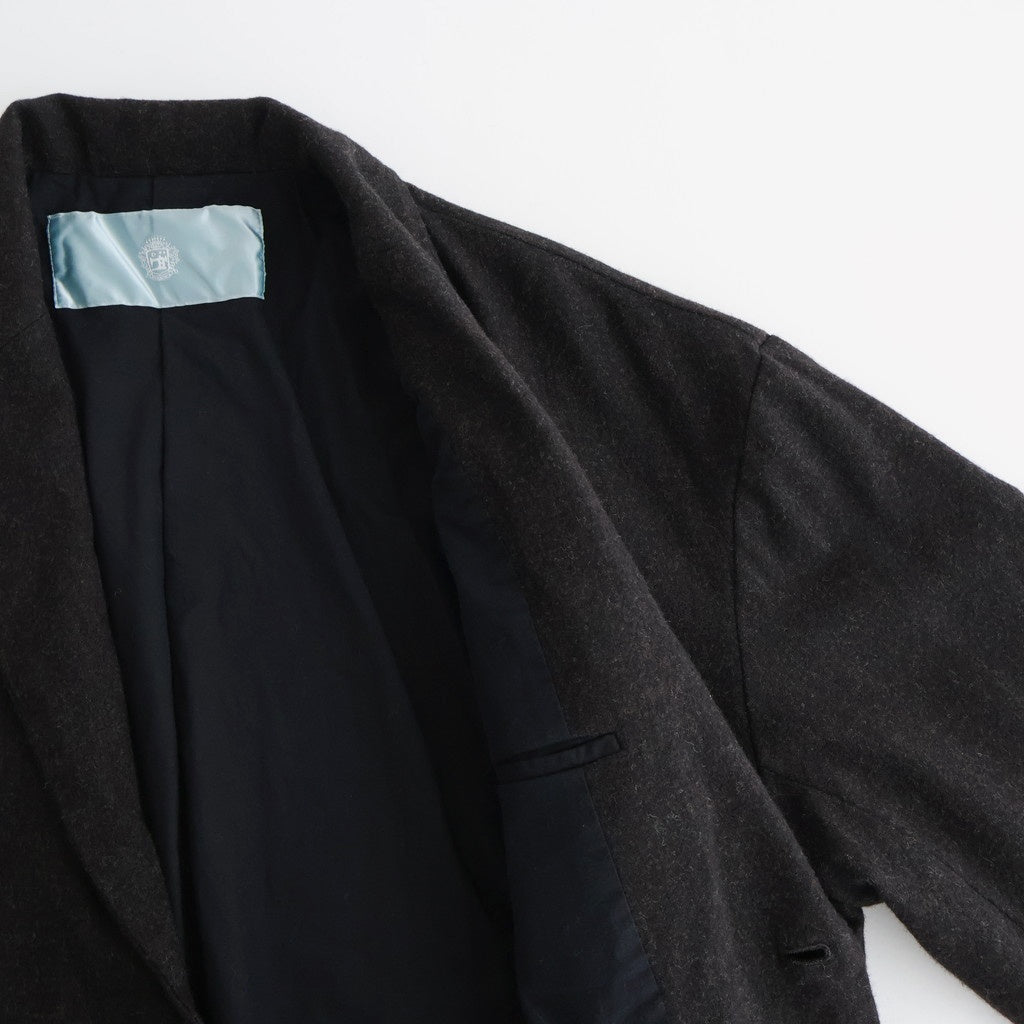 縮絨ウール2WAYカラーJK #DARK BROWN [D225-J332]