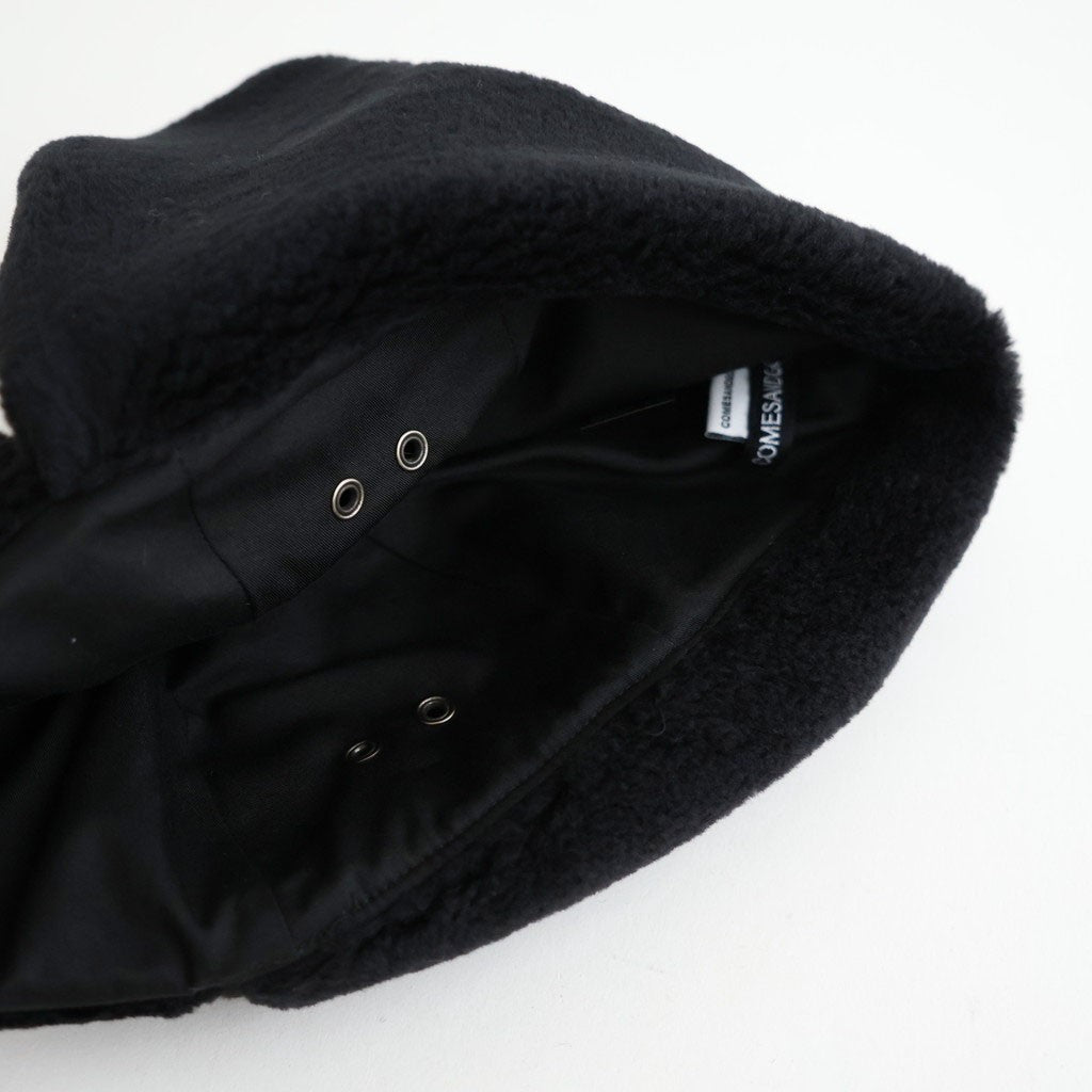 DRY WOOL BOMBER CAP #BLACK [NO.301382]