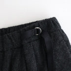 縮絨ウールタックワイドPT #CHARCOAL GRAY [D225-P303]