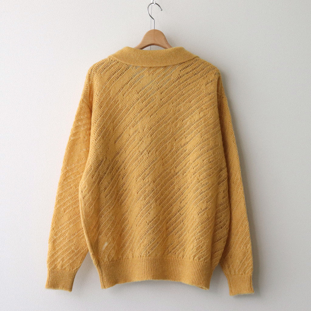 SILK MOHAIR PULLOVER SWEATER #YELLOW [YK24SS0671S] - ciacura 三重