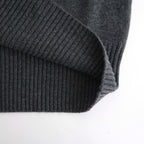 Cashmere V Neck #CHARCOAL [I25AW-IBC63]