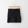 Layered Knit Skirt #BLK [12520808]