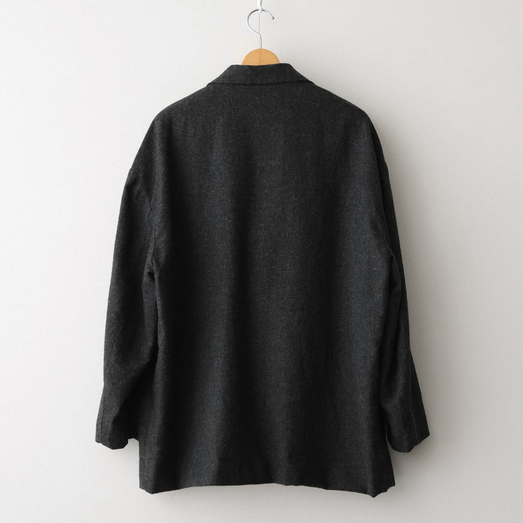 縮絨ウール2WAYカラーJK #CHARCOAL GRAY [D225-J332]