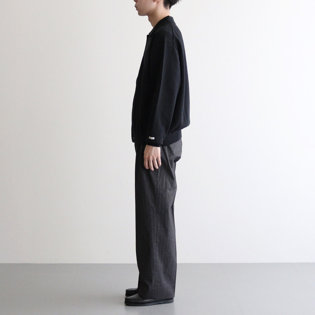 SANTIAGO MILD SLACKS #BLACK HERRINGBONE [AODFPT011]