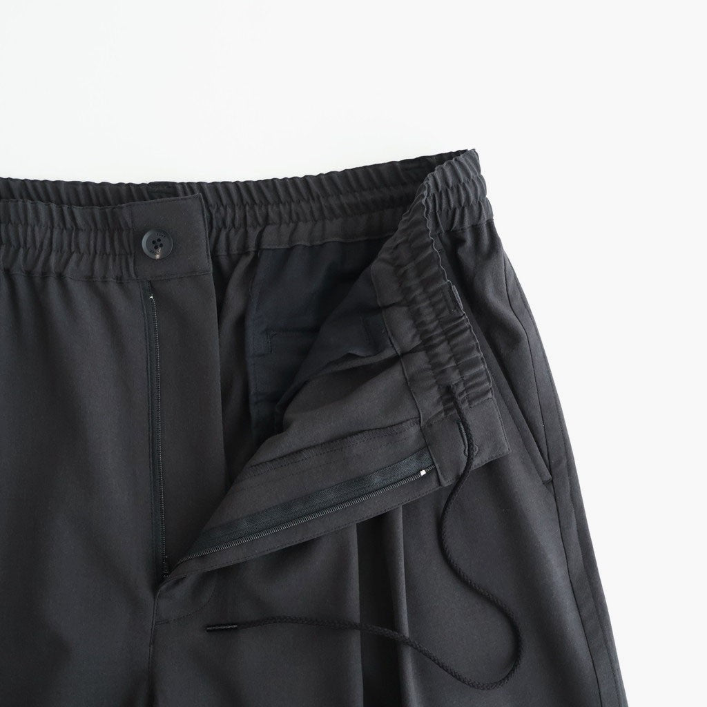 Wool Washer Tropical 2Pleated Easy Shorts #CARBON [YK26SS01174P]