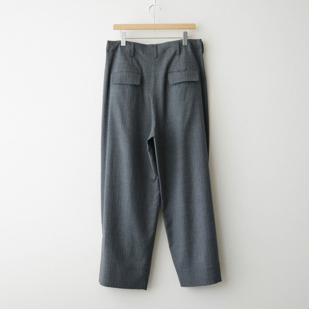 よそいきシンプル2タックワイドPT #GRAY STRIPE [D226-P153]