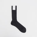 COTTON LOW GAUGE SOCKS #BLACK [A26SS03SX-M]