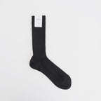 COTTON LOW GAUGE SOCKS #BLACK [A26SS03SX-M]