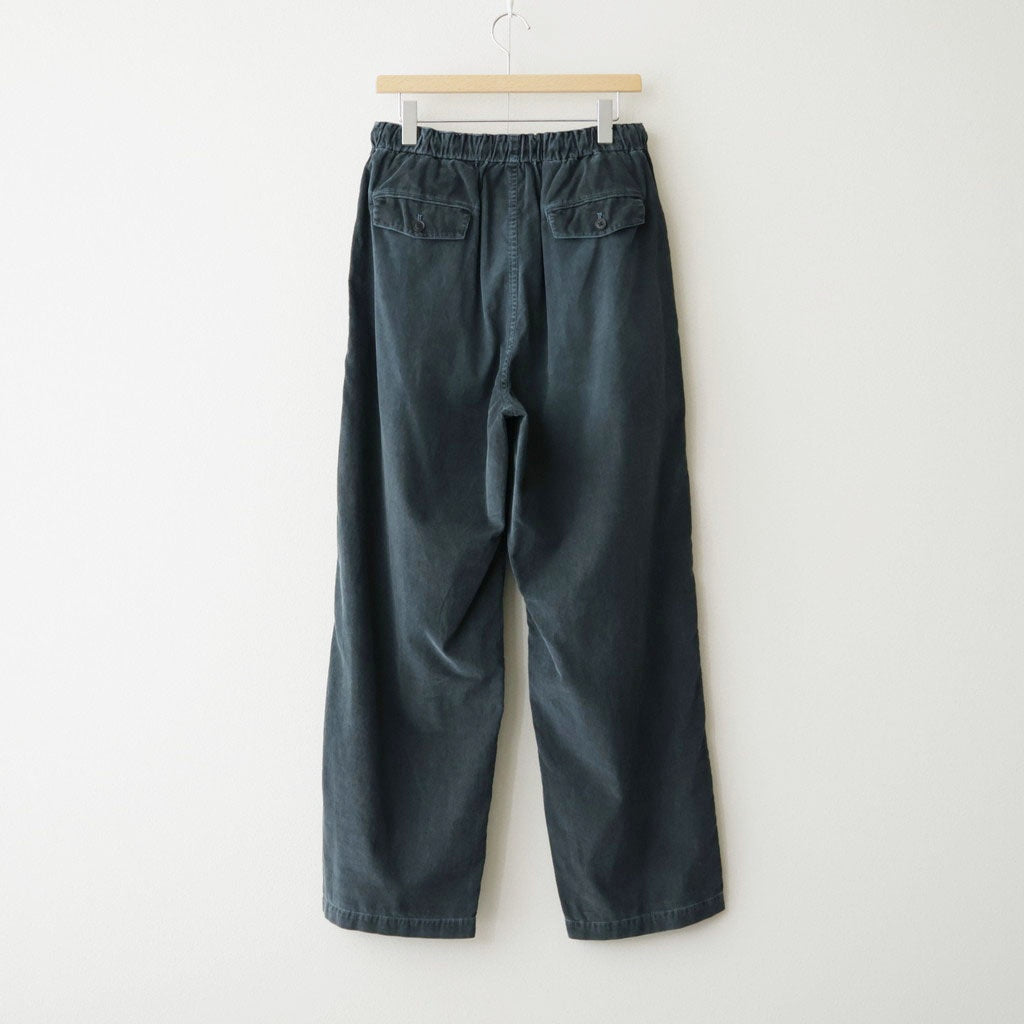 Corduroy 1Pleated Easy Trousers #Blue [YK26FW01339P]