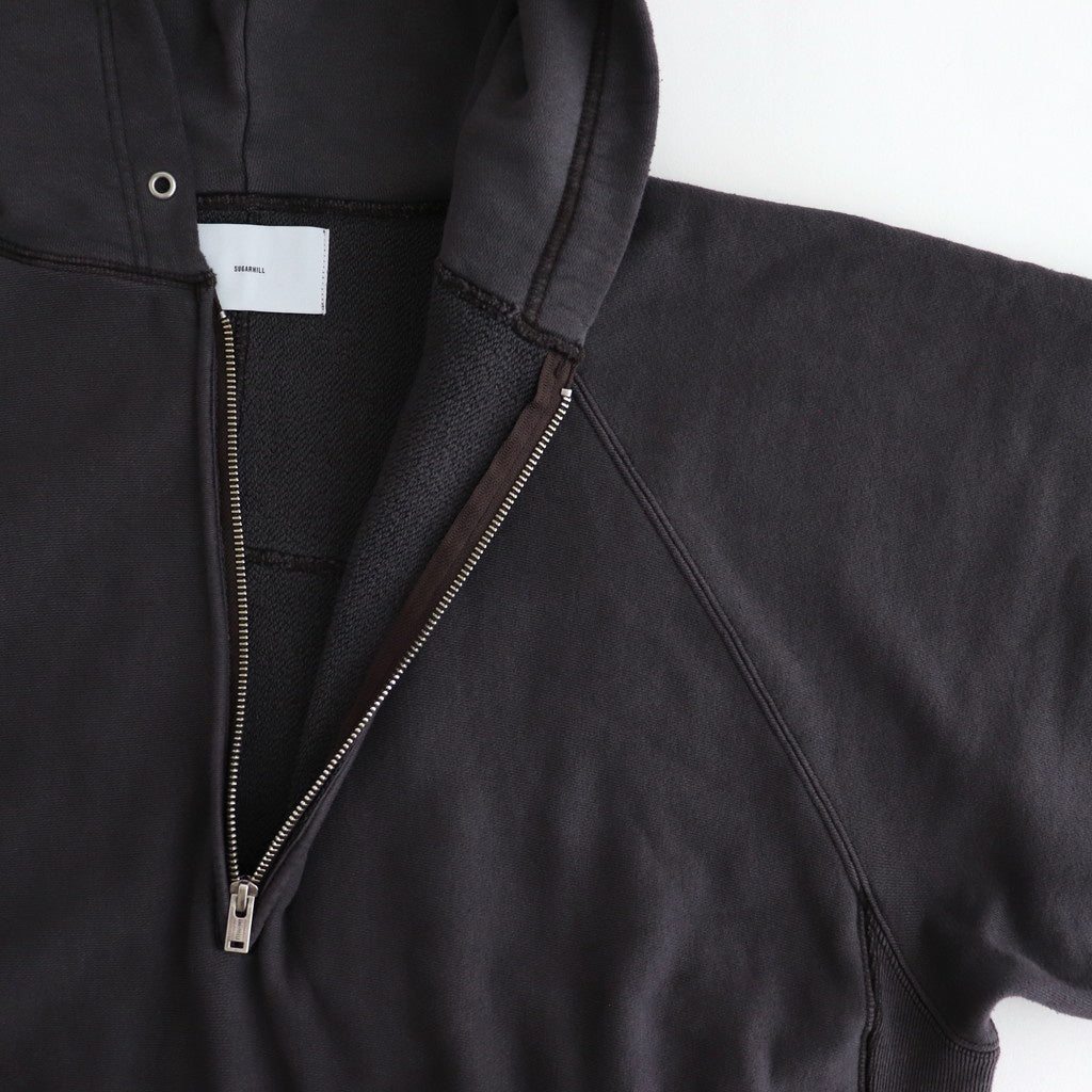 HALF ZIP HOODIE #PURPLE [25330901]