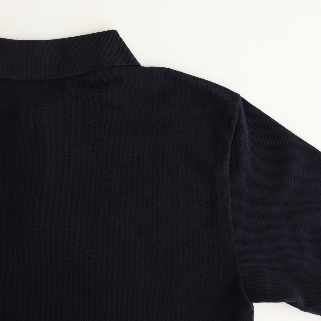 HIGH GAUGE PIQUE POLO #DARK NAVY [A25SP01HK]