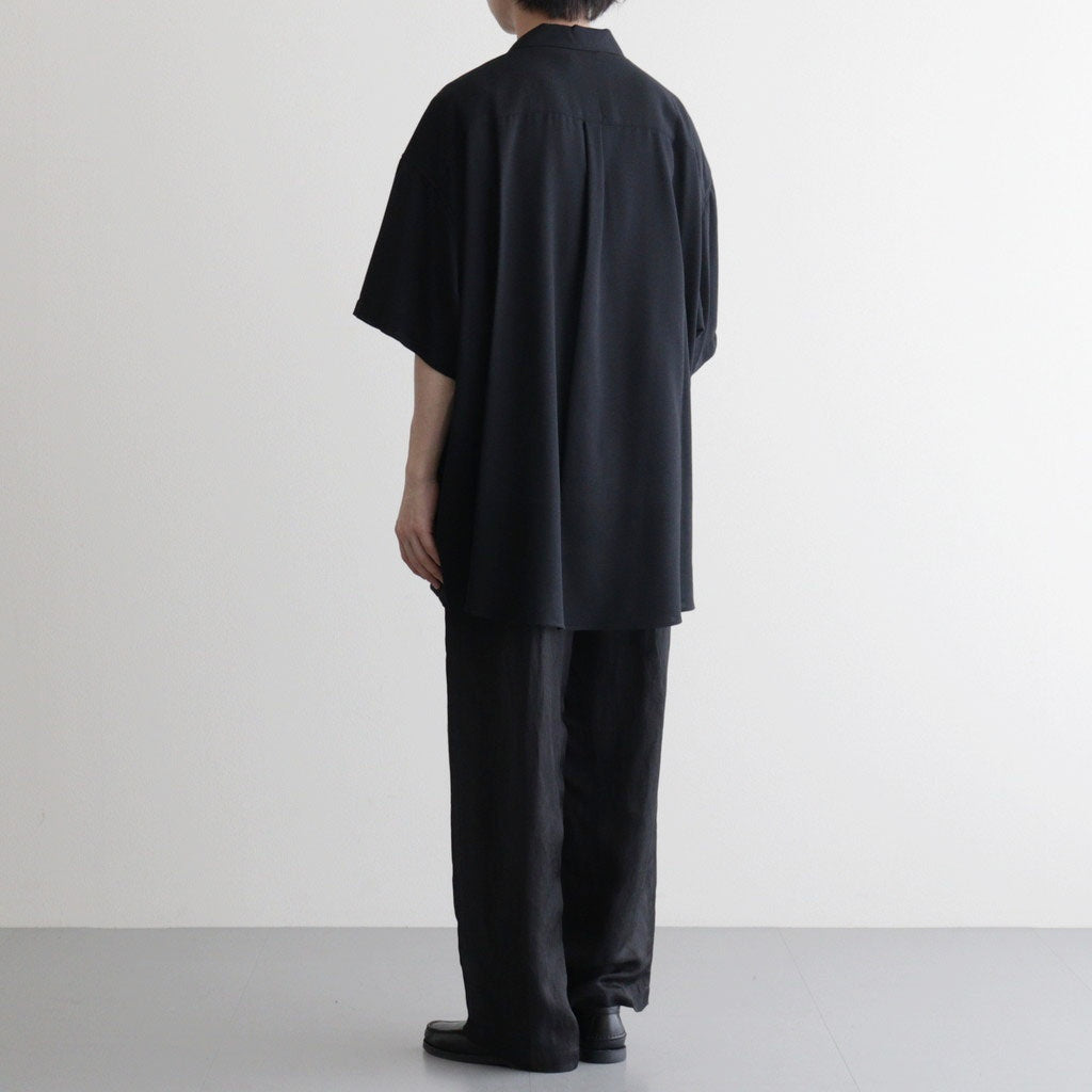 Viscose Viyella S/S Sleeping Shirt #BLACK [GM261-50457]