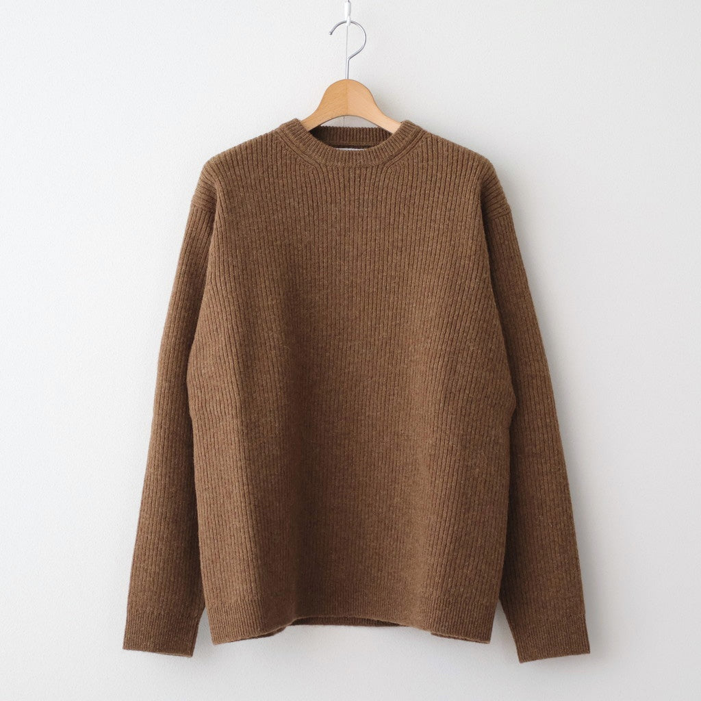 Natural Wool Knit #NATURAL BROWN [11052201] - ciacura 三重県四日市