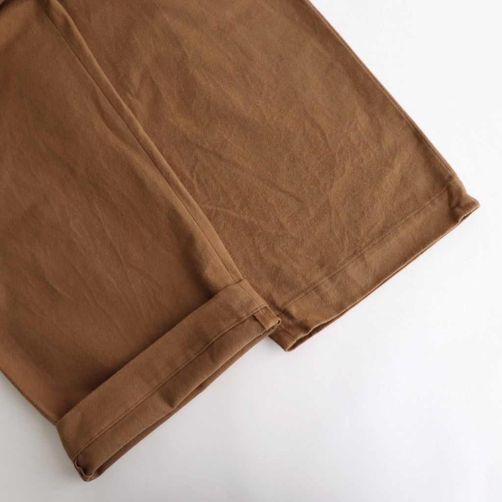 CHINO CLOTH PANTS WIDE #l.brown 起毛 [14653]