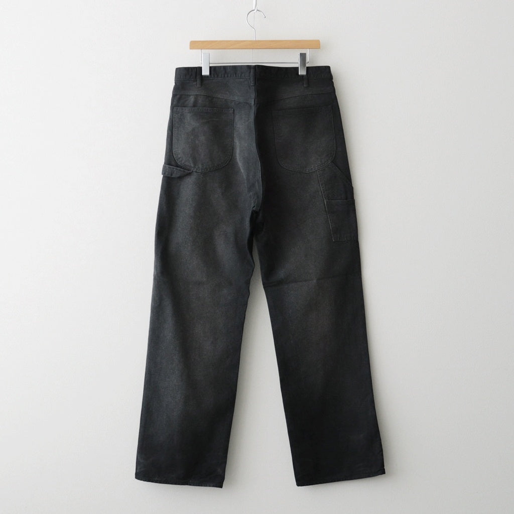 PRODUCT DYED ORGANIC COTTON DUCK PAINTER PANTS #FADED BLACK [A25AP03CD]